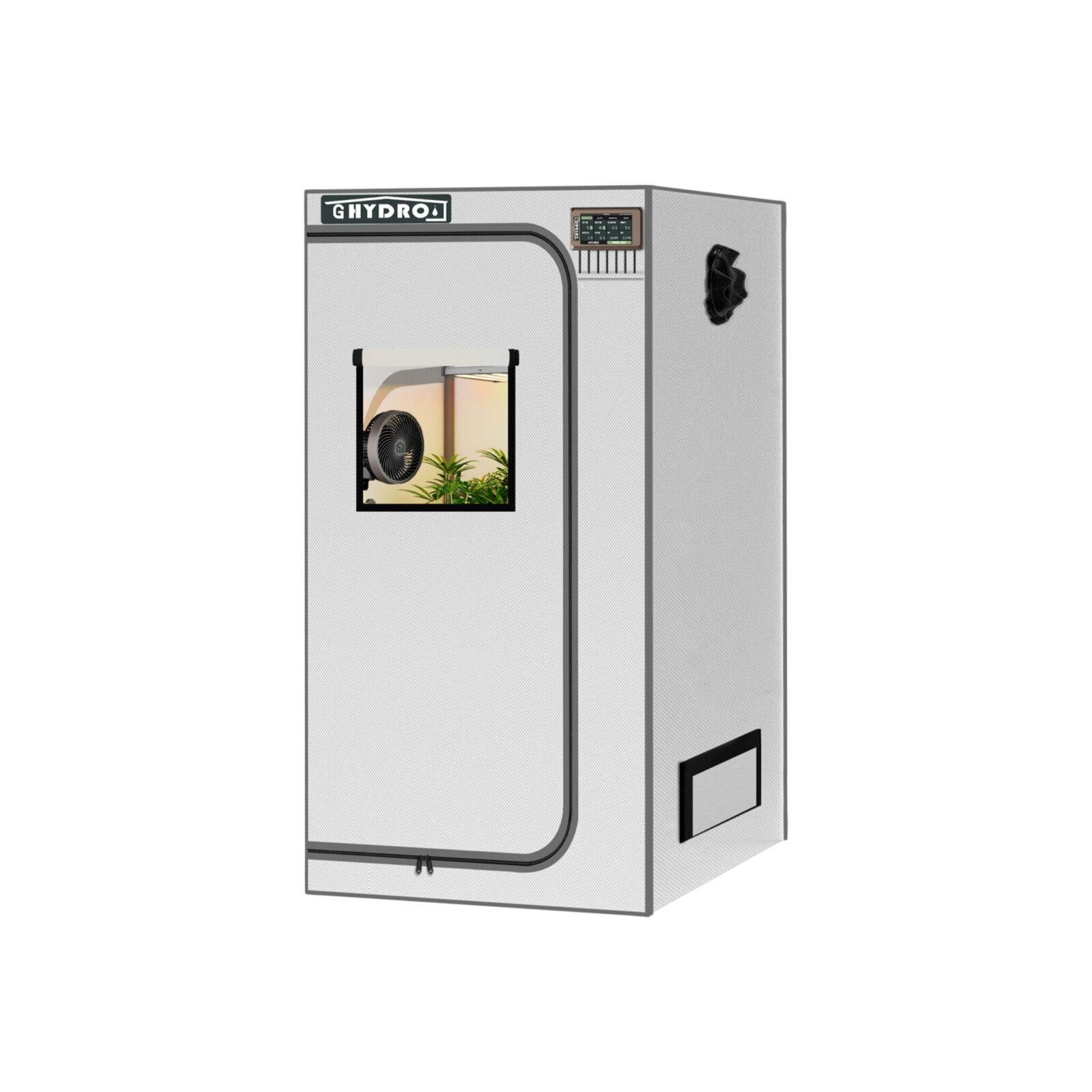 2x2 24''*24''*48'' (2×2) 1680D Indoor Grow Tent: Hydroponic, Climate Control, Optimal Growth - immagine 1
