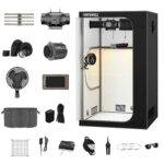 48"x24"x60" 1680D Mylar Grow Tent Kit with Smart Controller & Full Grow Equipment Set - immagine 2