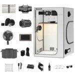 48"x48"x80" 1680D Mylar Grow Tent Kit with Smart Controller & Full Grow Equipment Set - immagine 2