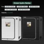 24''*24''*48'' (2×2) 1680D Indoor Grow Tent: Hydroponic, Climate Control, Optimal Growth - immagine 7