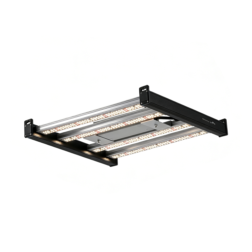 Lampada LED per coltivazione da 120 W | Spettro completo da 2,4 μmol/J | Lampada a 4 barre con controllo tramite app e regolazione dell'intensità luminosa per piante da interno da 2x2 piedi – Ciclo di crescita completo